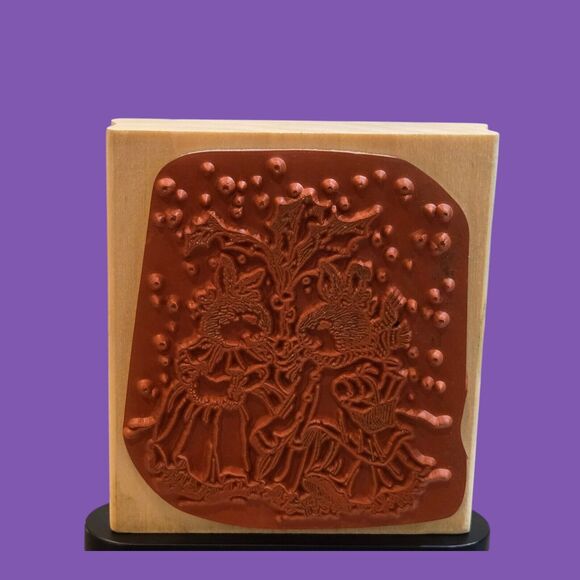 Susan Wheeler Holly Pond Hill Snow Bunnies & Jamie Carter Christmas Rubber Stamp - Picture 7 of 16